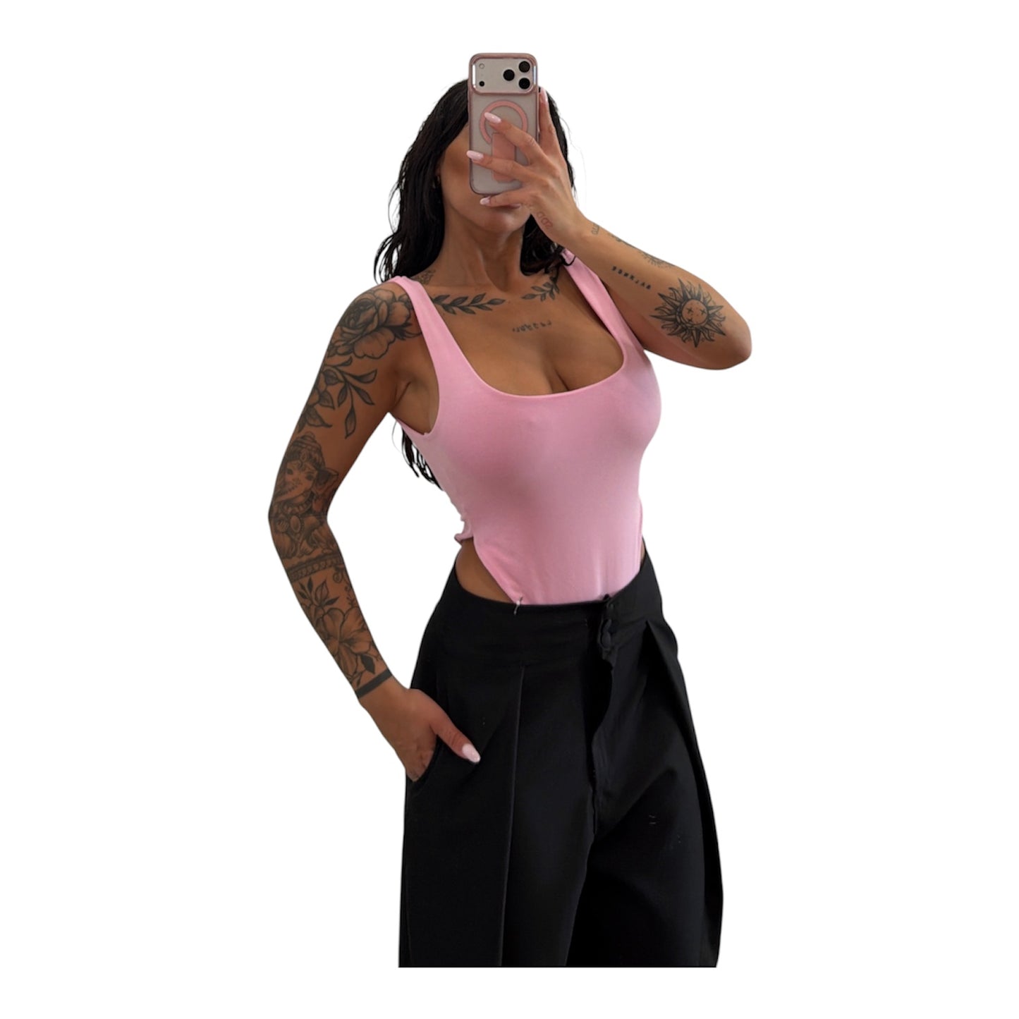 Body in cotone elastico taglia unica