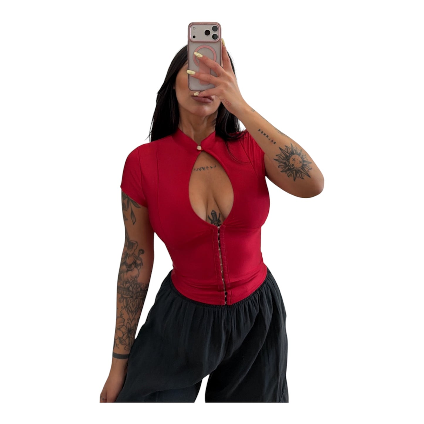 Maglia bustino in lycra