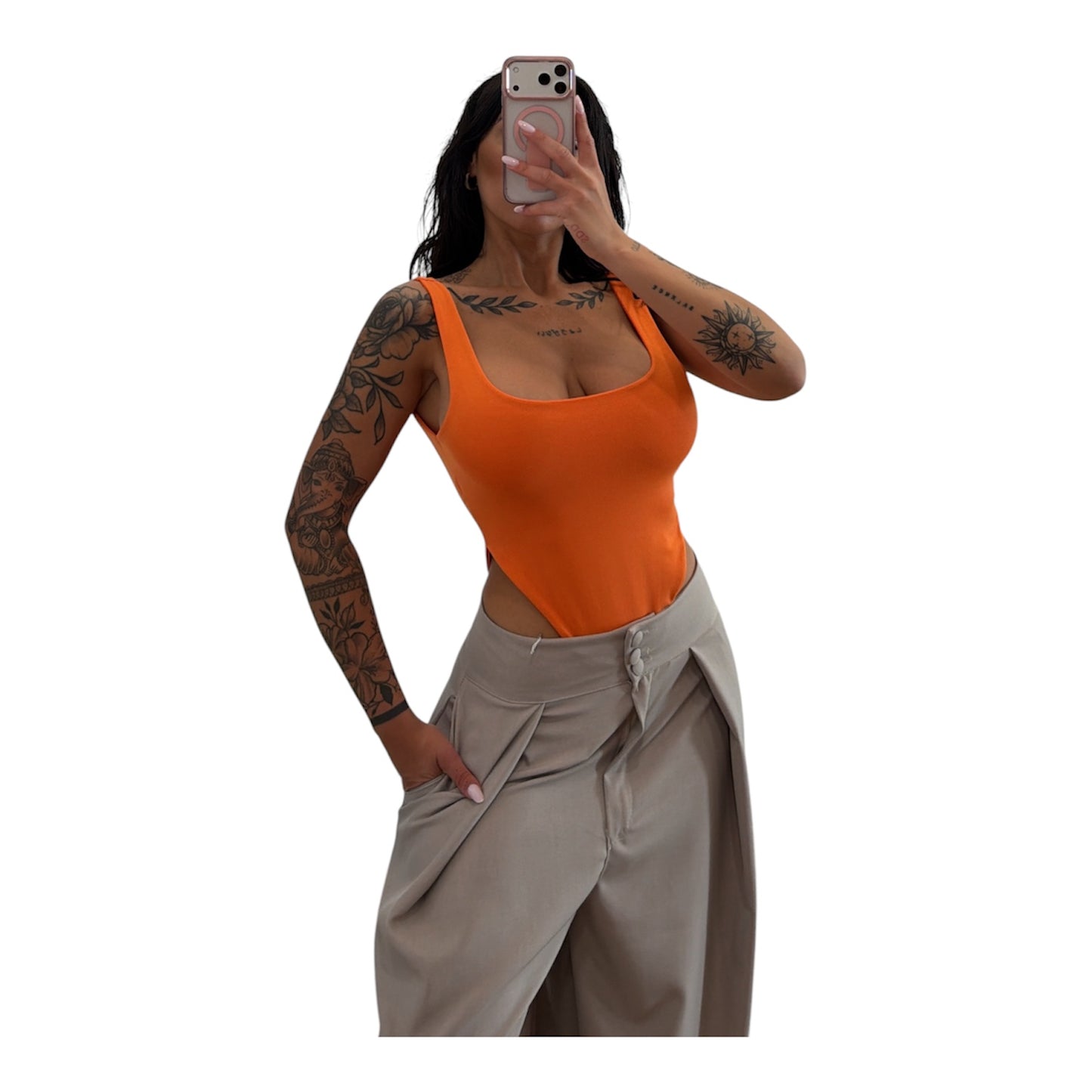 Body in cotone elastico taglia unica