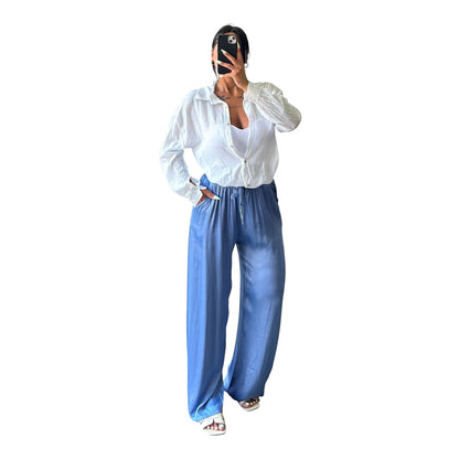 Pantalone satinato