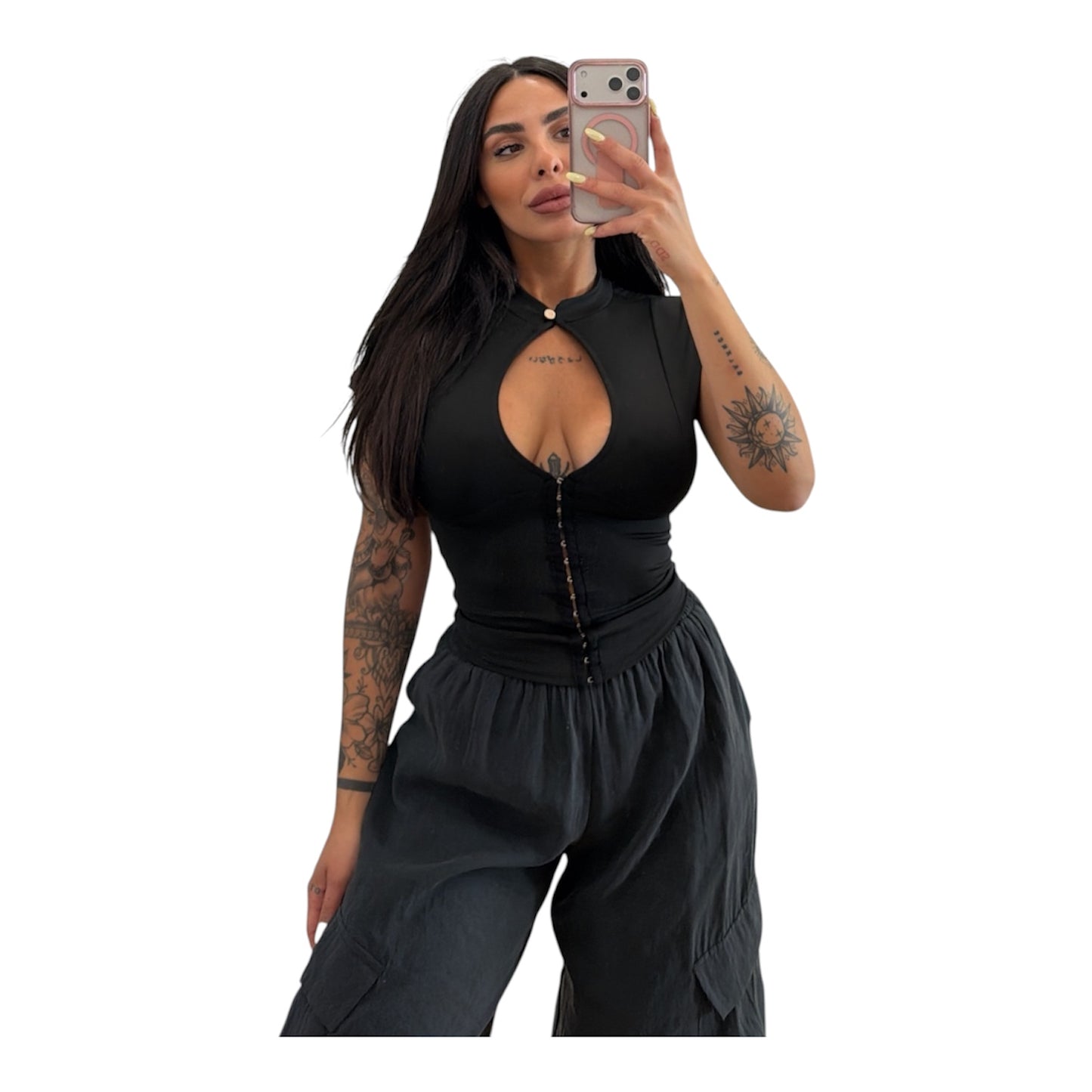 Maglia bustino in lycra