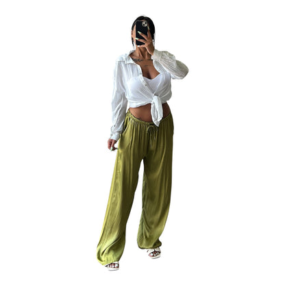 Pantalone satinato