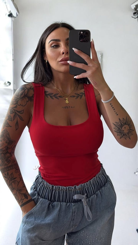 Body scollo quadrato taglia unica