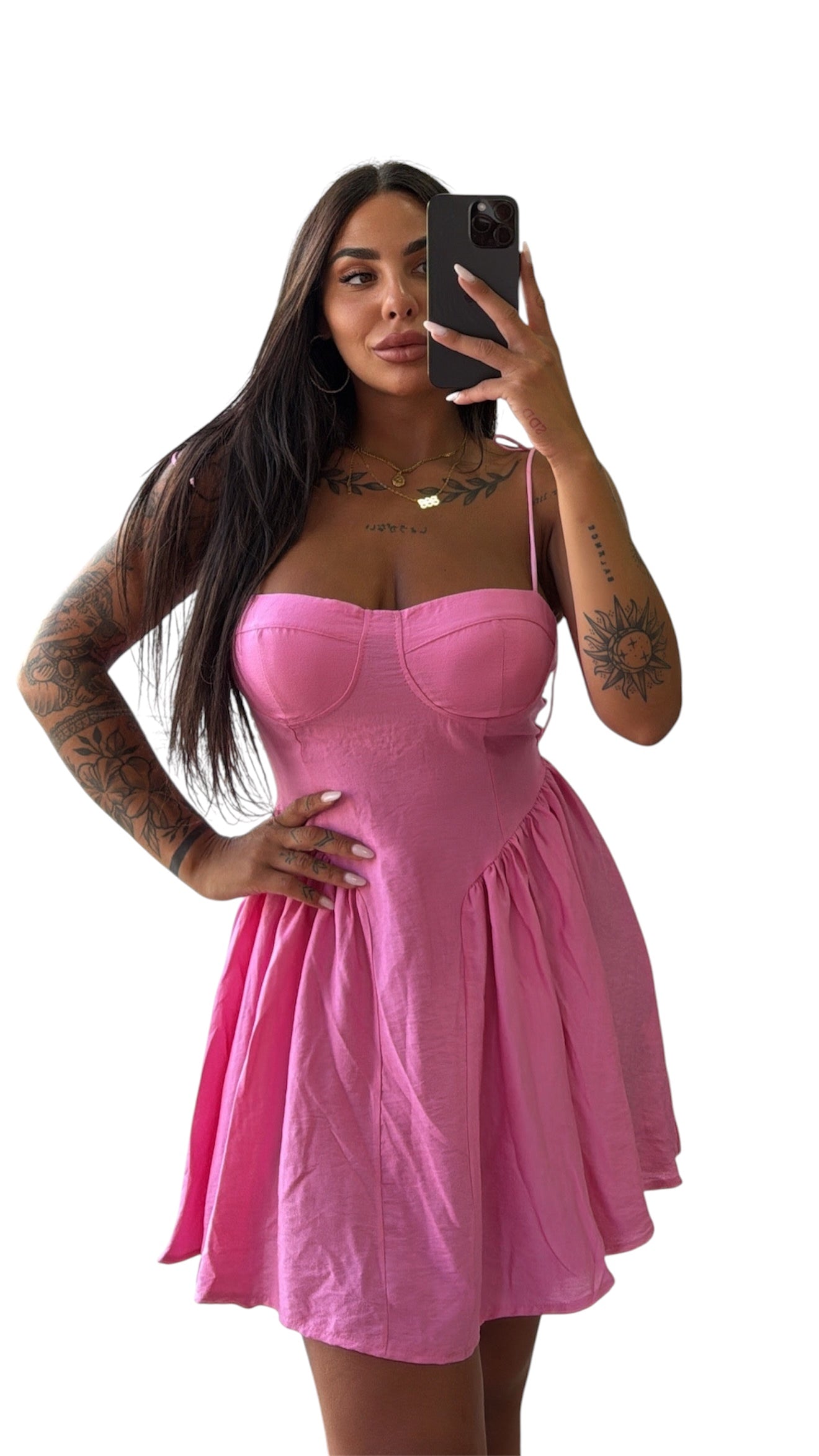 Mini Dress taglia unica con laccetti regolabili