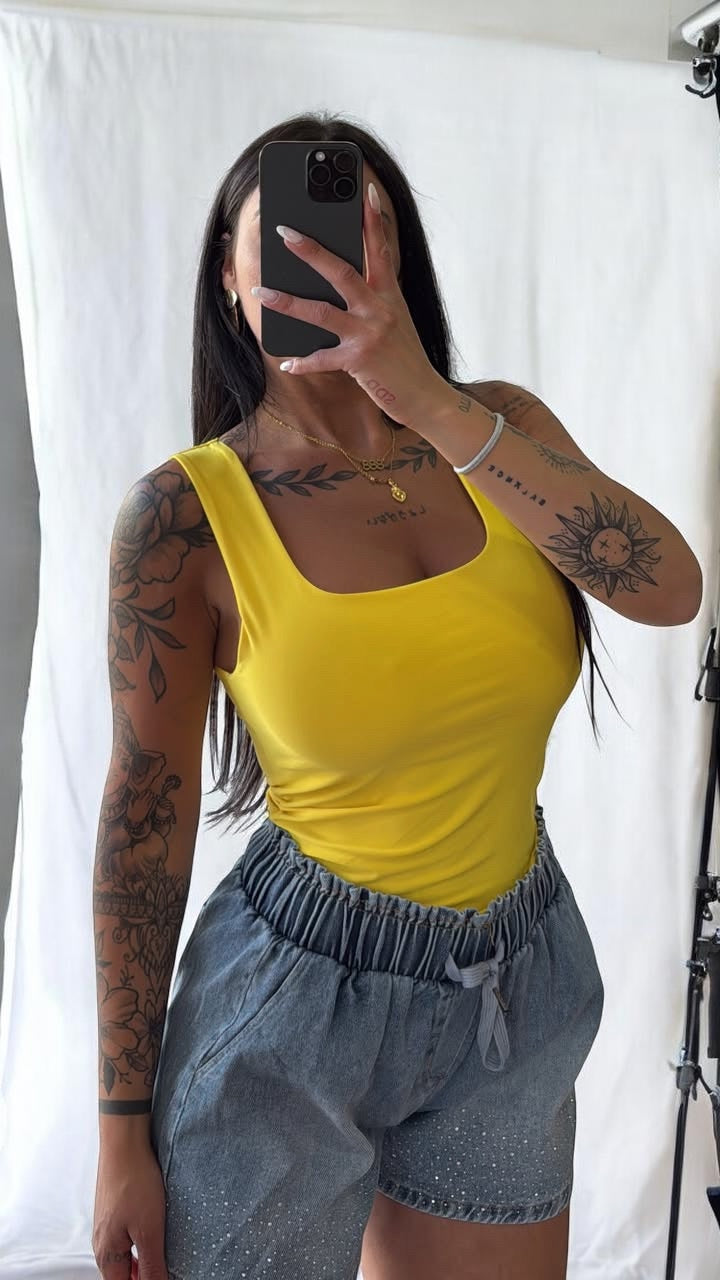 Body scollo quadrato taglia unica