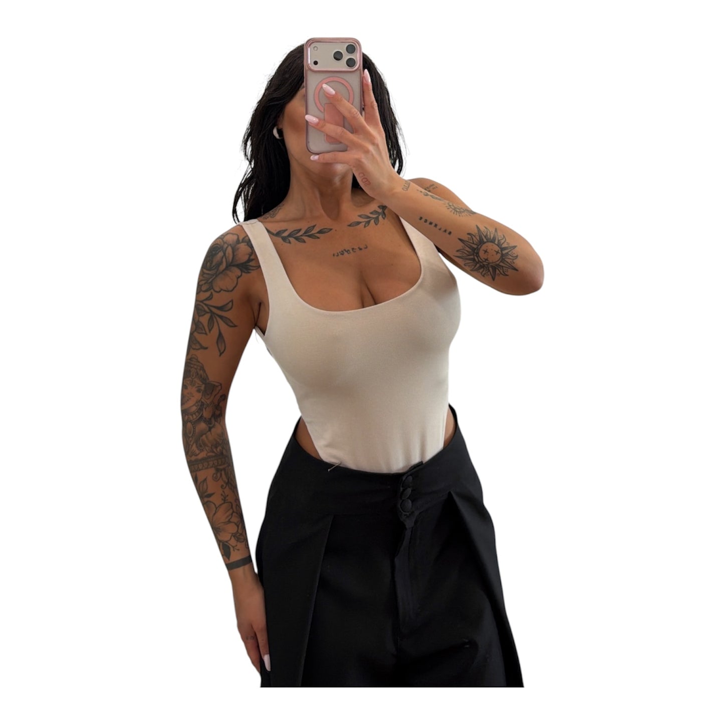 Body in cotone elastico taglia unica