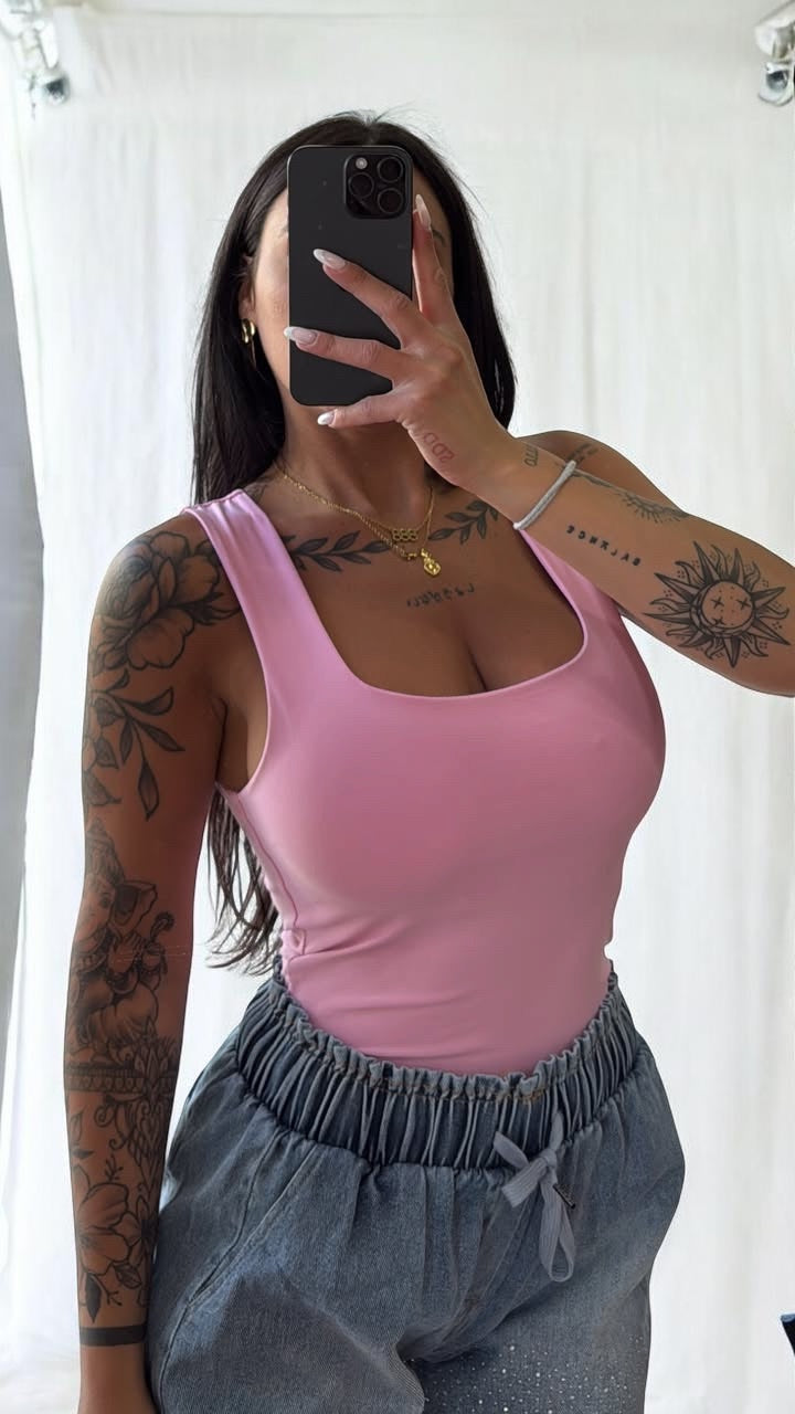 Body scollo quadrato taglia unica