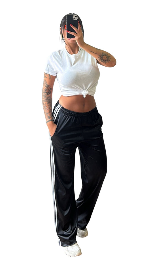 Pantalone sportivo con bande laterali taglia unica