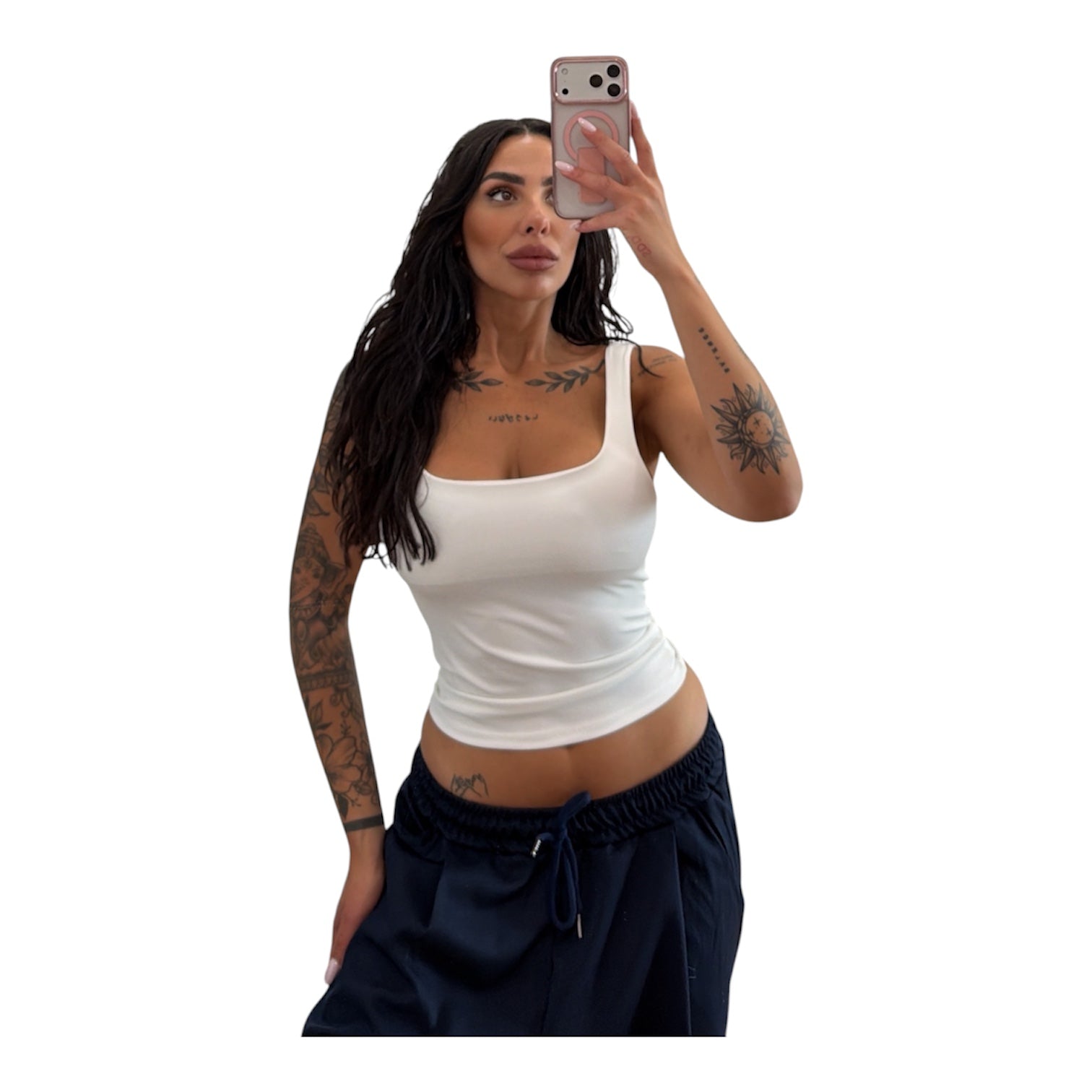 Canotta in lycra tg unica