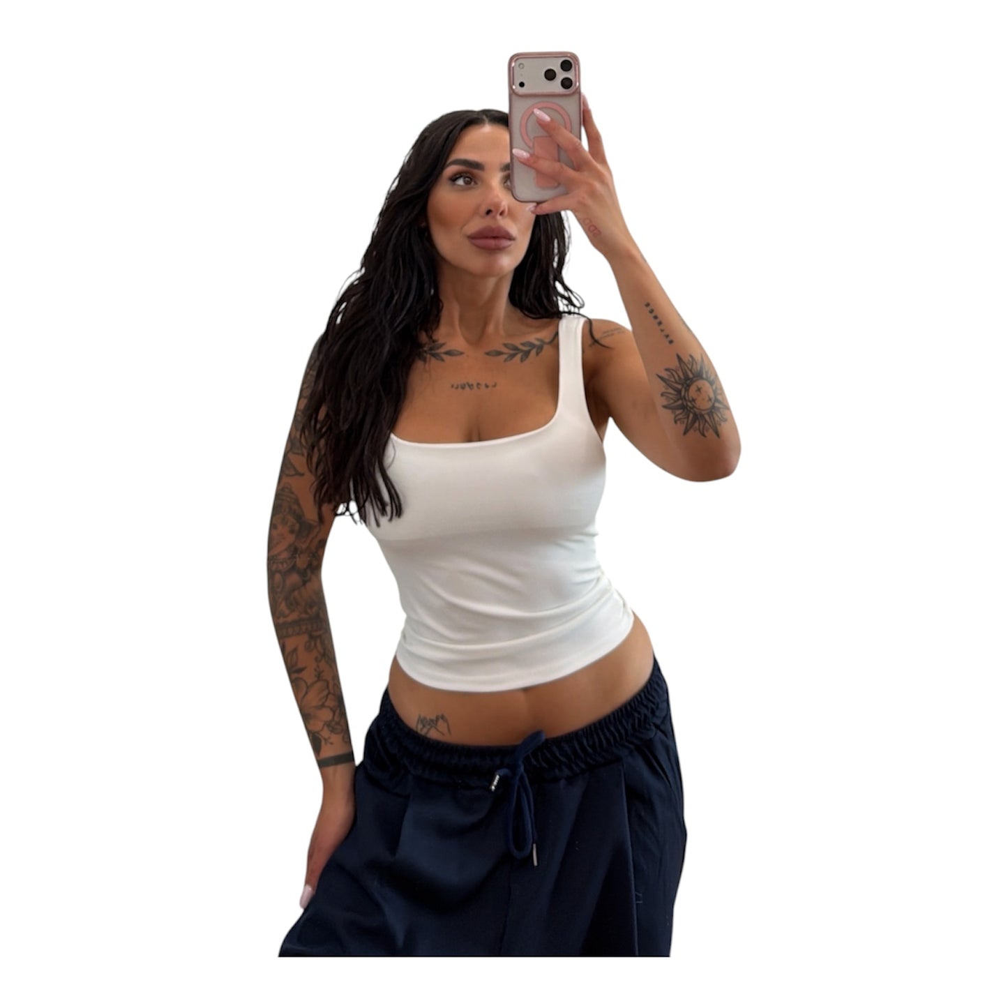 Canotta in lycra tg unica